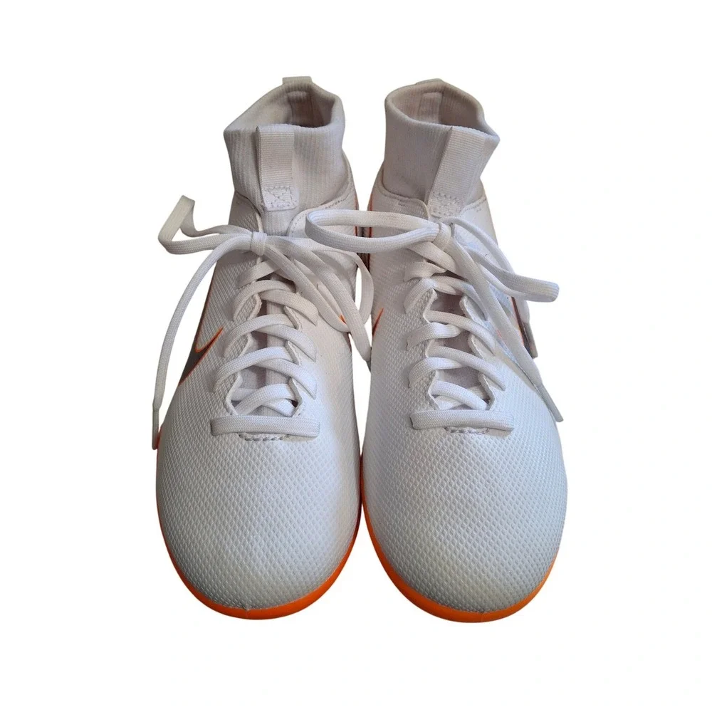 Nike Mercurial Superfly 6 Academy MG Kids Soccer Cleats White Orange AH7339-107